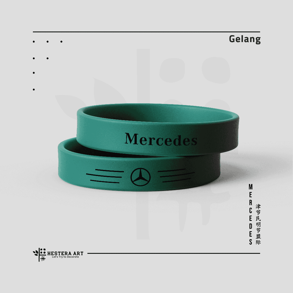 Gelang F1 Formula 1 Bracelet F1 Gelang Karet Bahan Silicone Rubber  | Merchandise F1 Team Mercedes