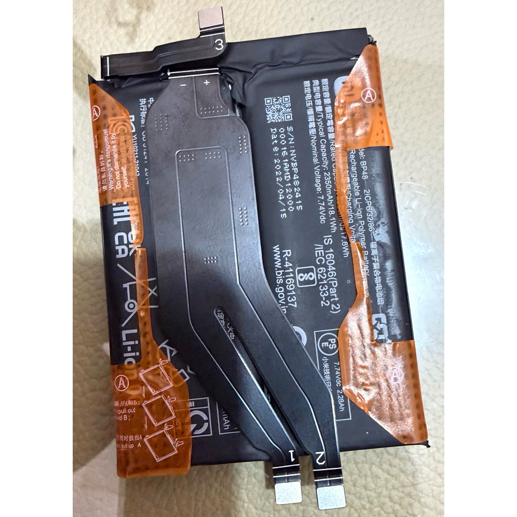 baterai poco F4 GT 5G BP48 original copotan