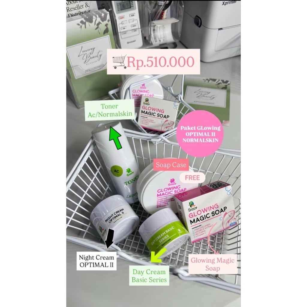 PAKET REGULER MIX OPTIMAL II LUXURY BEAUTY SKINCARE