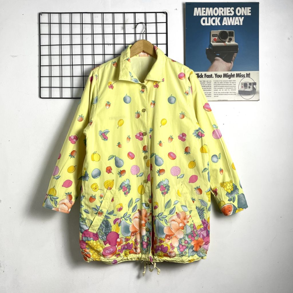 LEONARD JAKET VINTAGE REVERSIBLE SECOND ORIGINAL, JAKET BOLAK BALIK, JAKET FULL PRINT, JAKET VINTAGE