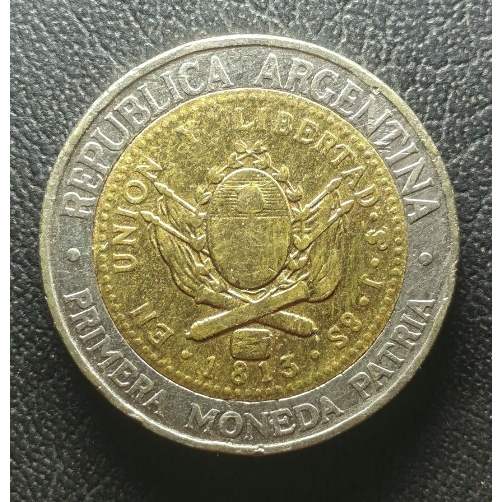 Koin Asing Bimetal Argentina un peso