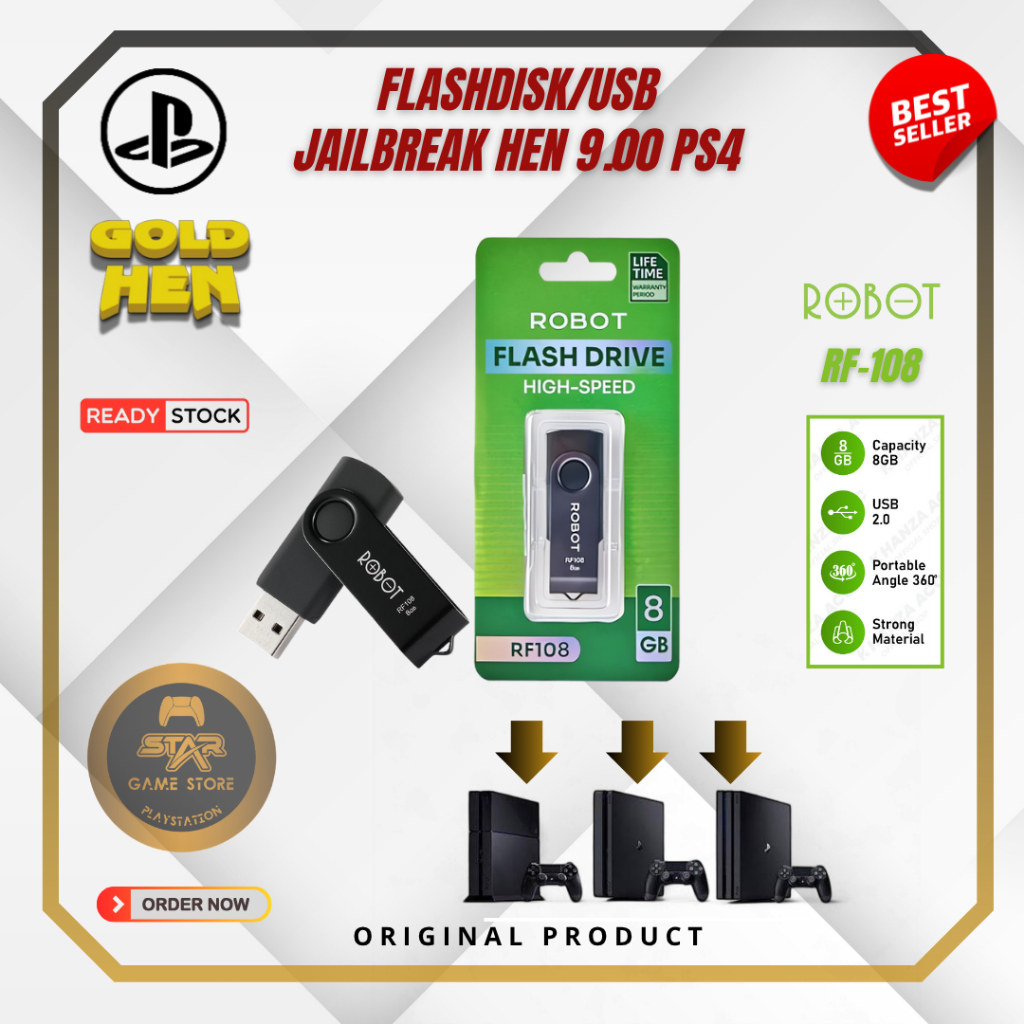 Flashdisk Usb Jailbreak Ps4 Hen 9.00