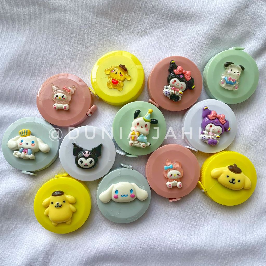 Meteran Kain Gambar Sanrio / Meteran Baju Lucu Karakter Sanrio / Meteran Badan / Meteran Kain Baju