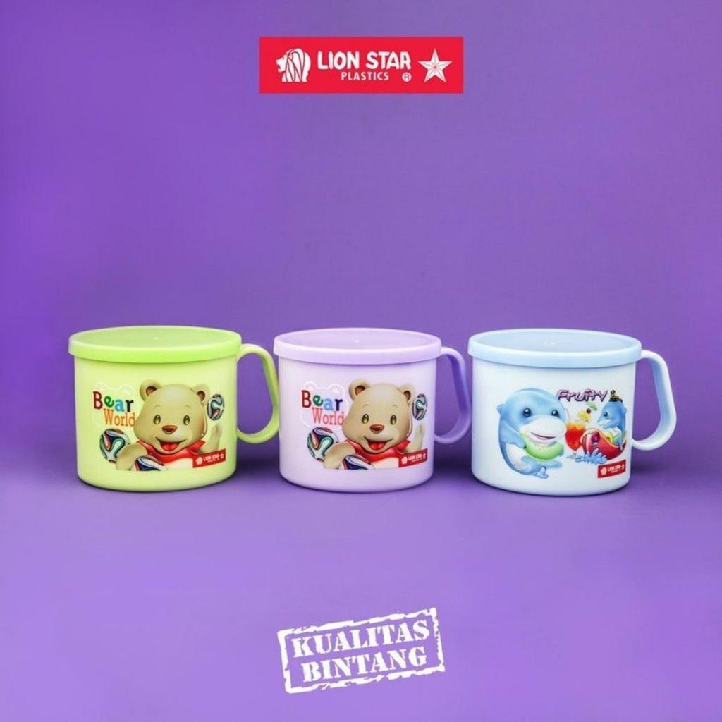 LION STAR Kitchenware Gelas Kiwi Mug (S) 300 ml w/ cover GL-19 GL-19 Kiwi Mug (S) 300 ml w/ Cover Li
