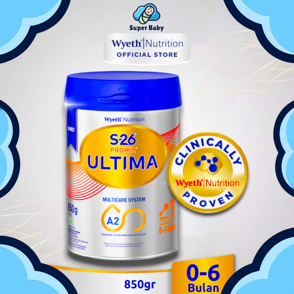 SUSU BAYI S-26 / S26 PROMIL ULTIMA TAHAP 1 USIA 0-6 BULAN VANILA CAN KALENG 850g