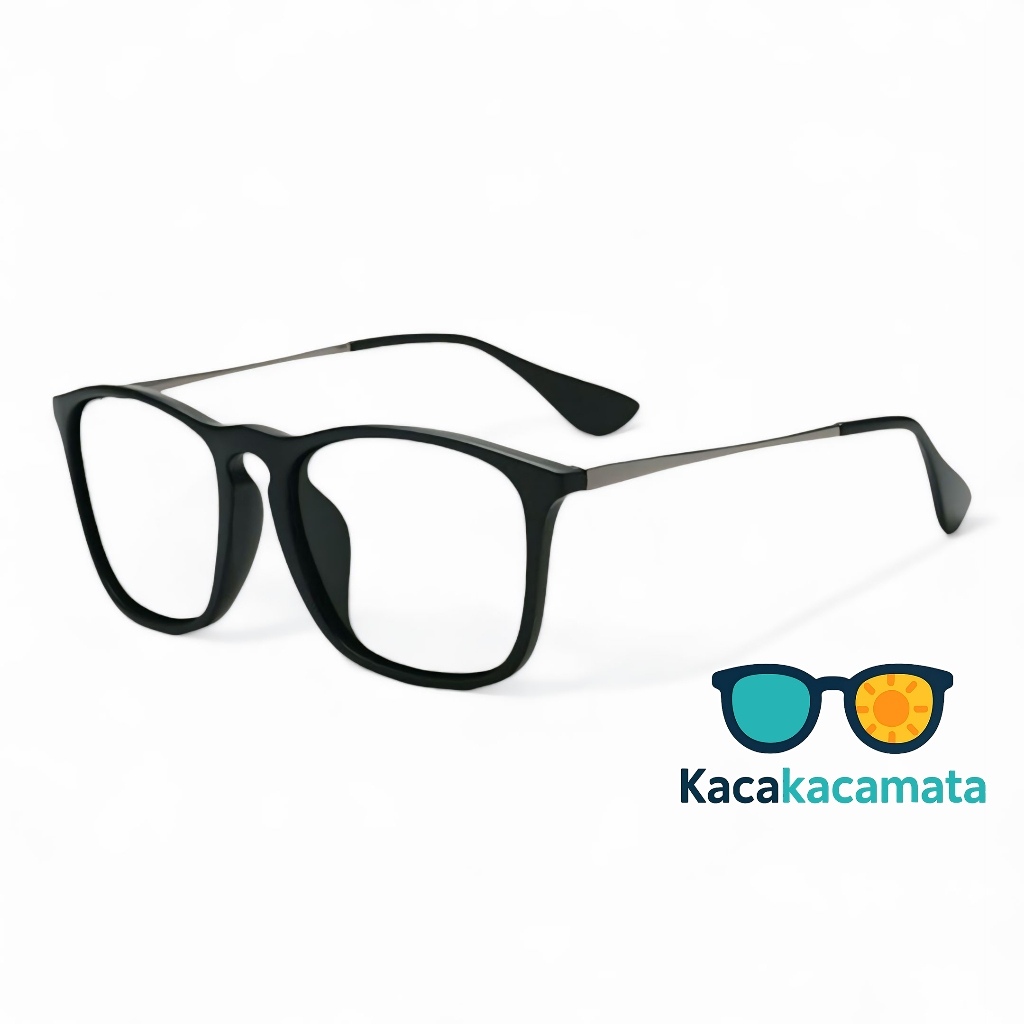 KKC fred Kacamata minus baca plus pria wanita Persegi Premium Anti Radiasi UV Frame Ringan Kuat, Sty