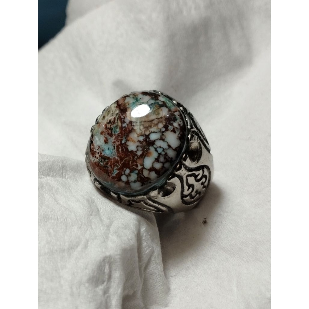 cincin pirus persia lawas serat emas antik natural