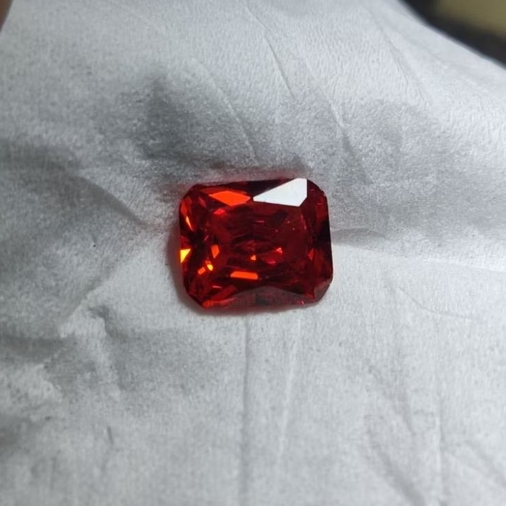 Batu cincin paparaca warna merah istimewa