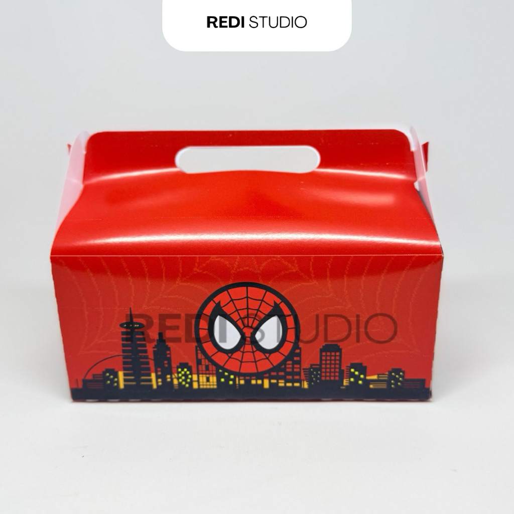 [REDISTUDIO] READY STOCK gable box paper bag box snack ultah anak stitch