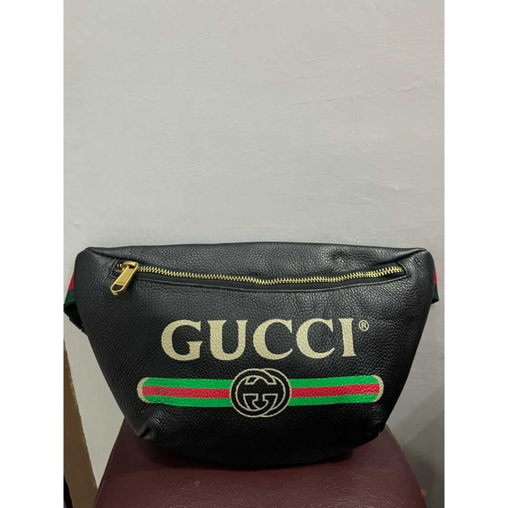 Waistbag Gucci Kulit Asli