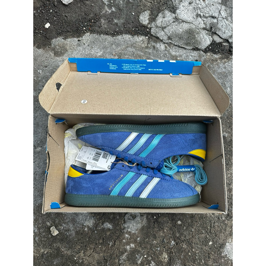 adidas amsterdam blue sz 45