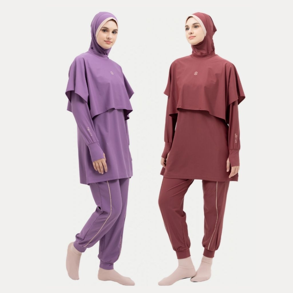 POLITE SWIM Baju Renang Muslimah 5Shark Modest Premium