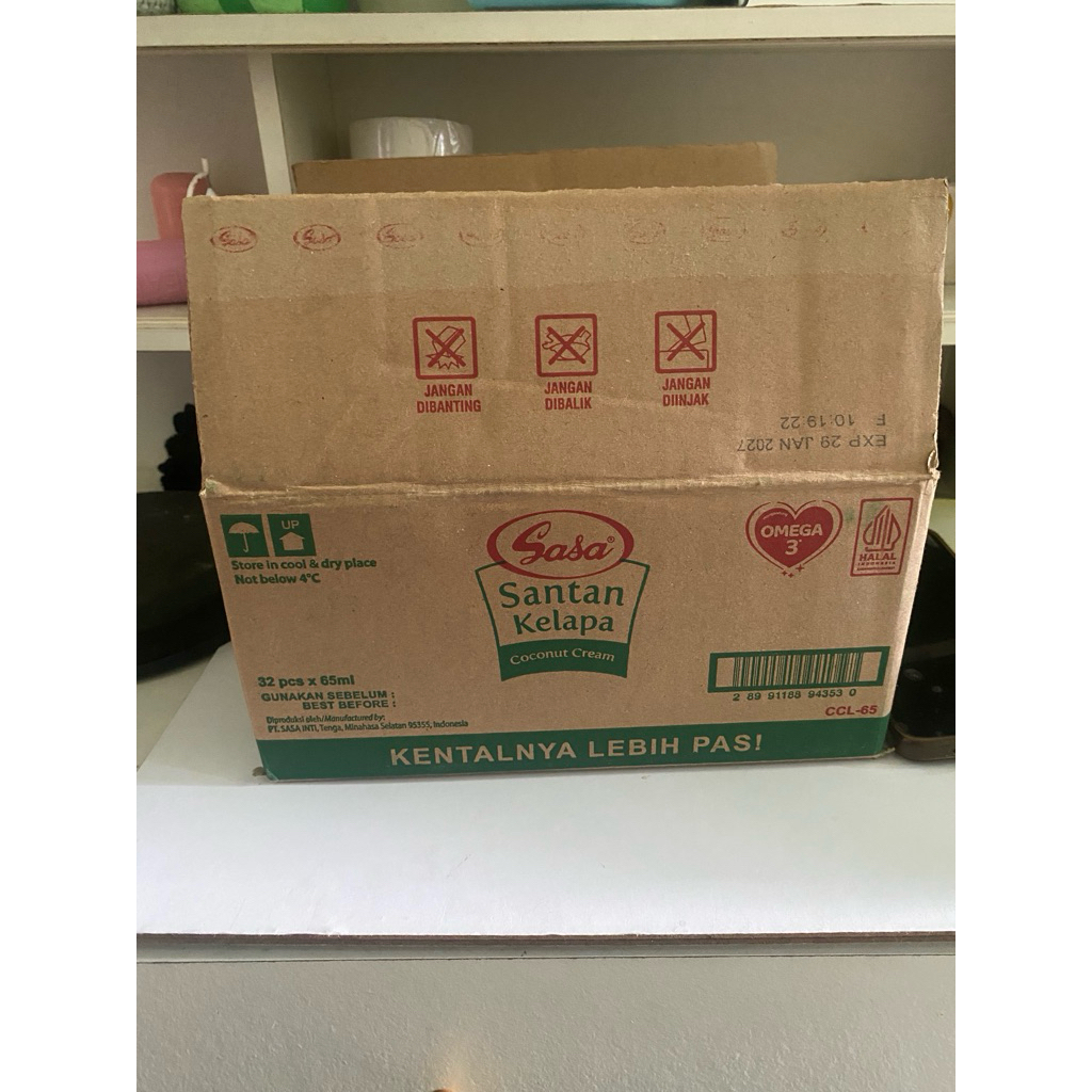 santan kelapa sasa 1 karton
