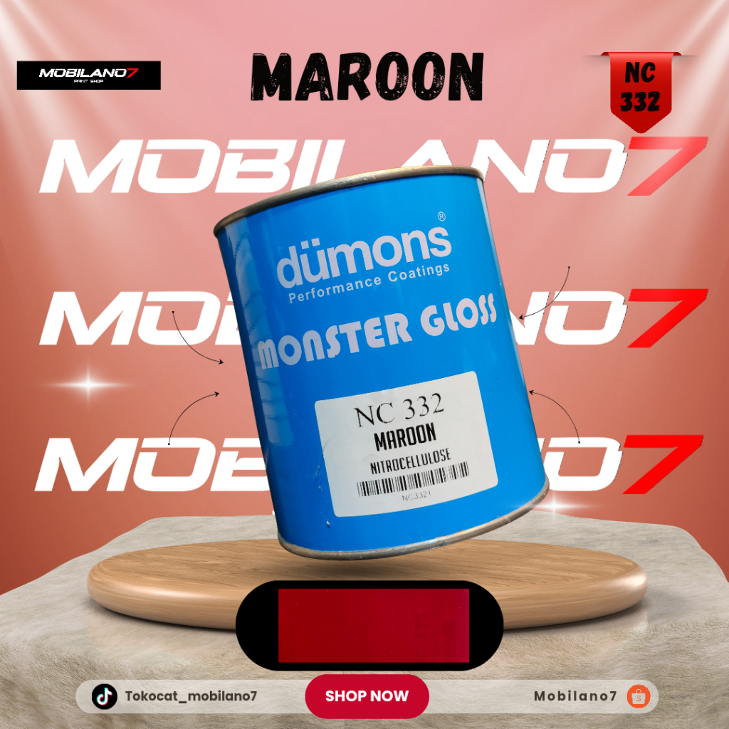 CAT OTOMOTIF MERAH SOLID/ MAROON