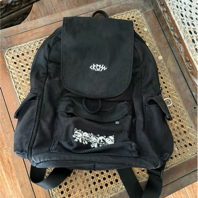 tas crsl daypack rucksack second preloved black masih bagus