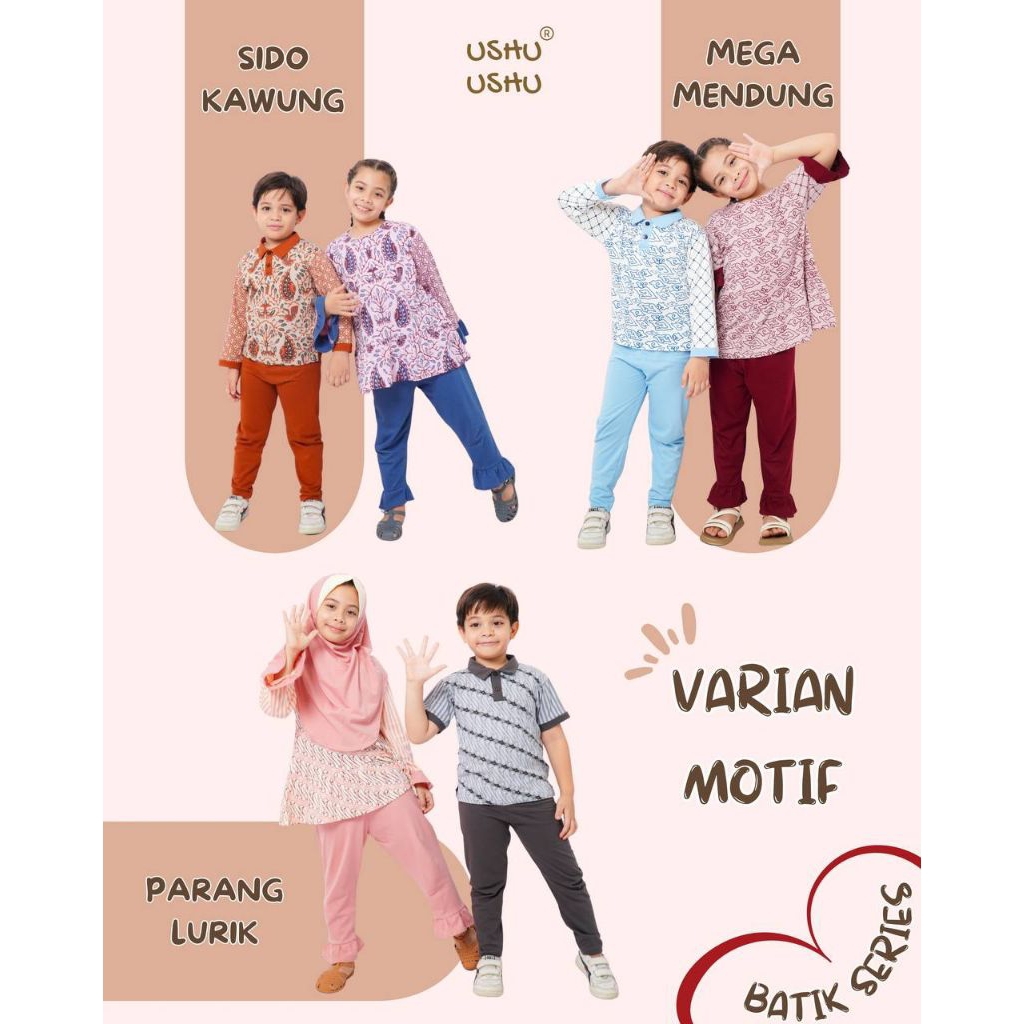 USHU -USHU Baju Anak Batik Series GIRL (NEW)