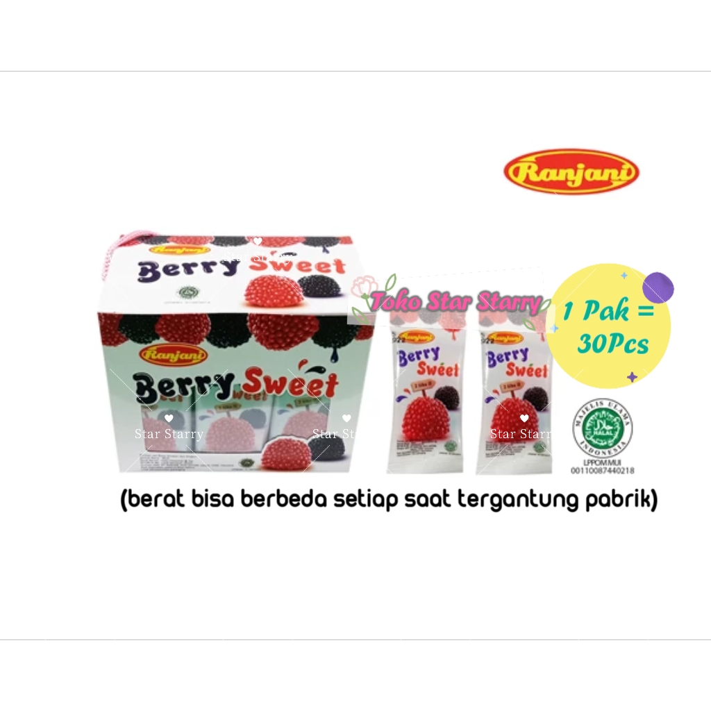 [Per Kotak] Ranjani Jelly 1Kotak = 30pcs / 1 toples Snack Viral Halal Mui Snack Ranjani marshmallow 