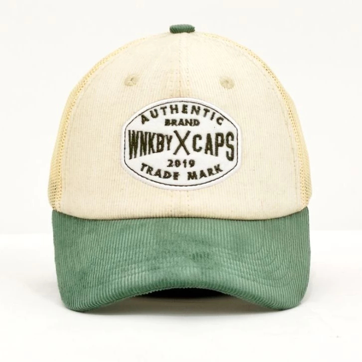 Wankbay Topi Trucker Corduroy Dessert sage