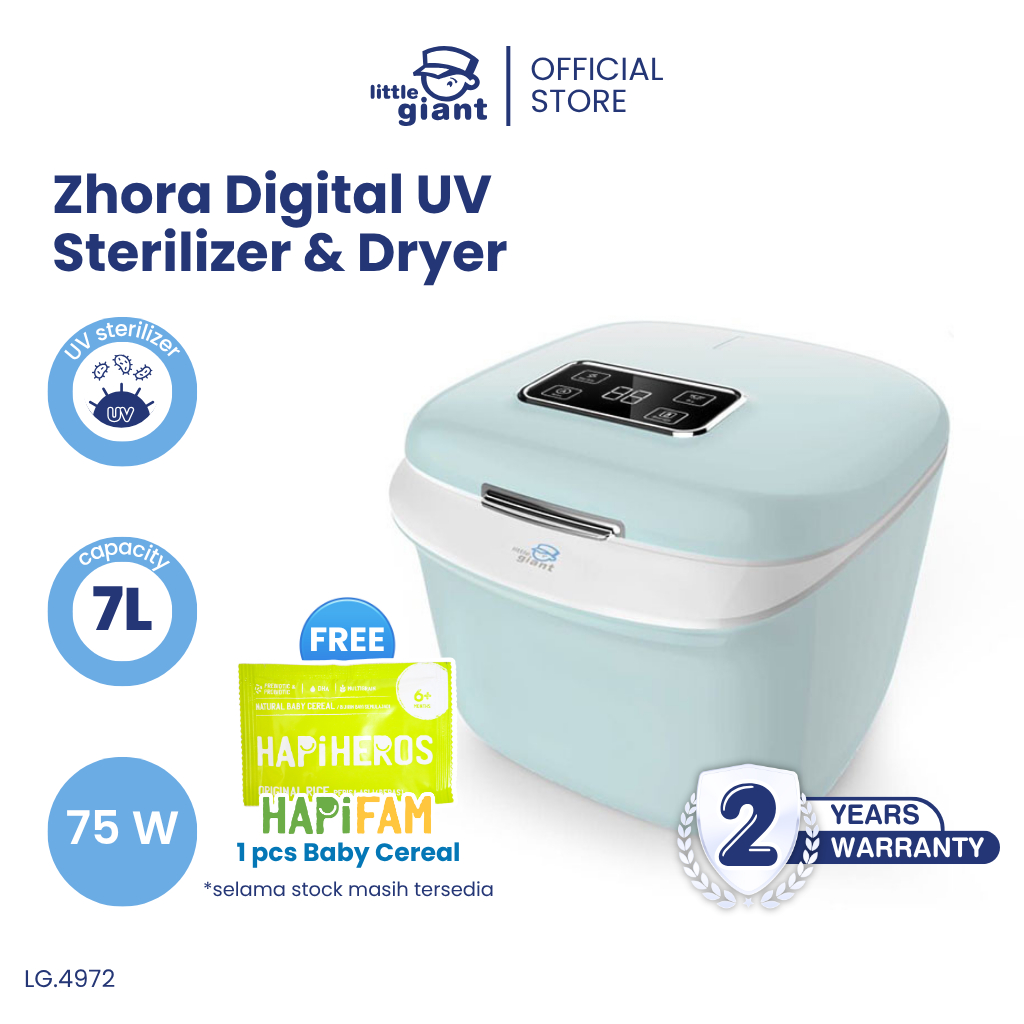 Little Giant Zhora Digital UV Sterilizer & Dryer | UV Sterilizer Botol Bayi