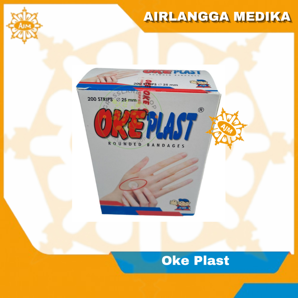 Plester Bulat Okeplast/Plester bulat anti air isi 200pcs