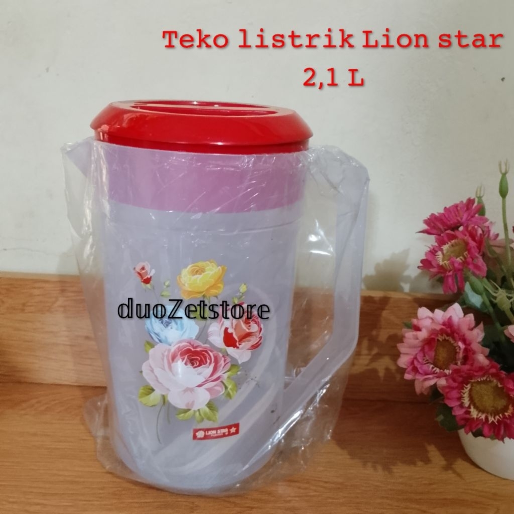 teko listrik lion star 2,1 L/teko plastik