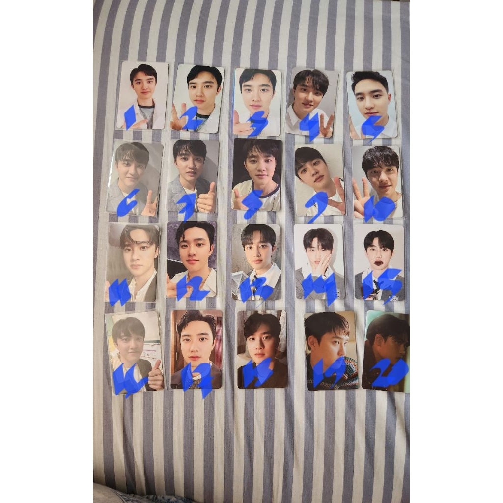 Photocard Kyungsoo, Baekhyun, Haechan Official