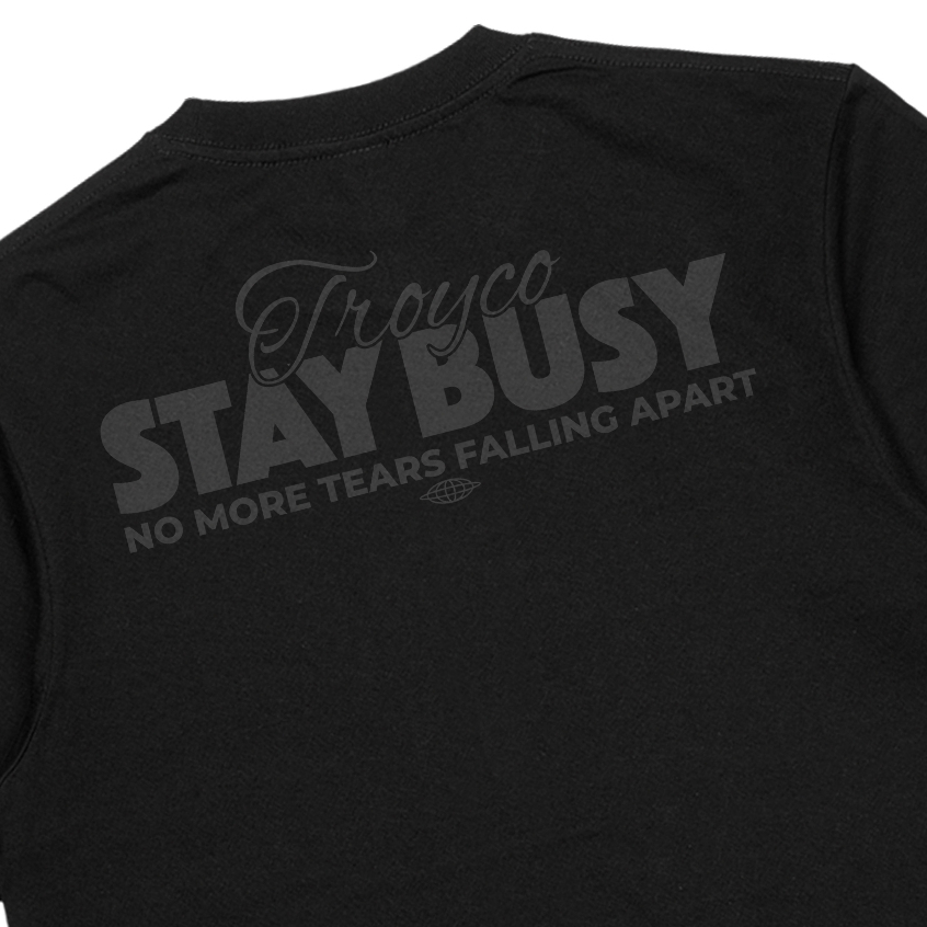 Troy Company Tshirt Black Ontear - Kaos Lengan Pendek Kaos Hitam MTD 3411