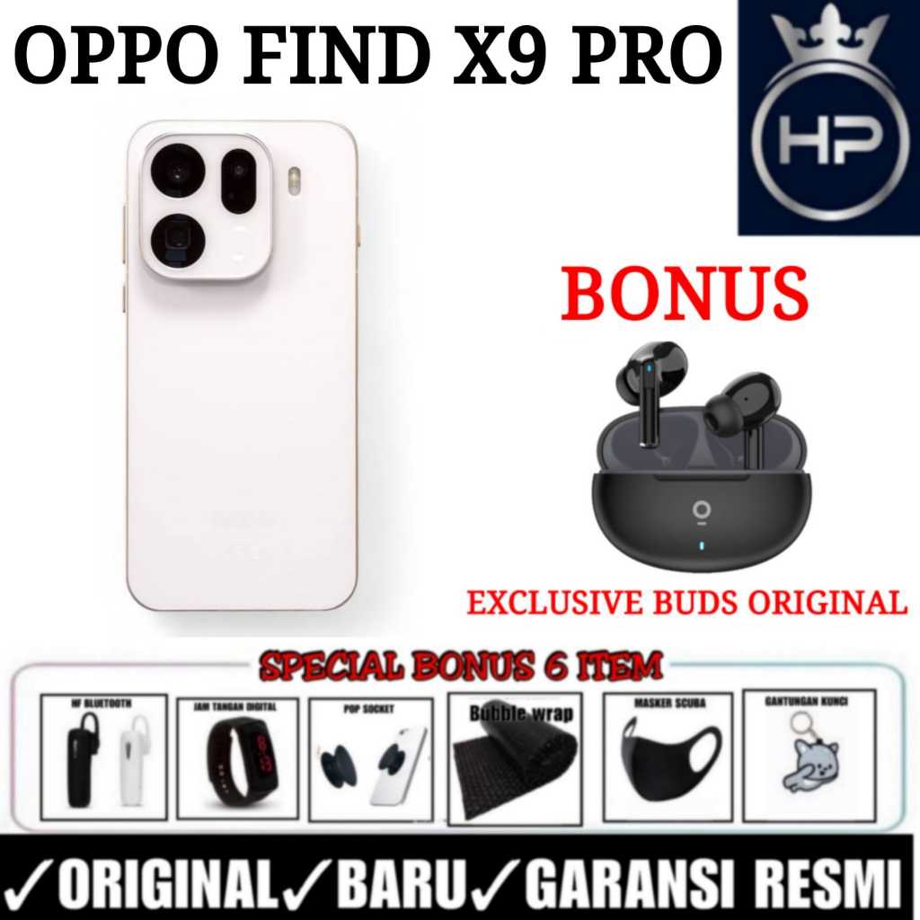 OPPO FIND X9 PRO 5G 16/512 & FIND X9 5G 12/256 & 16/512 GARANSI RESMI