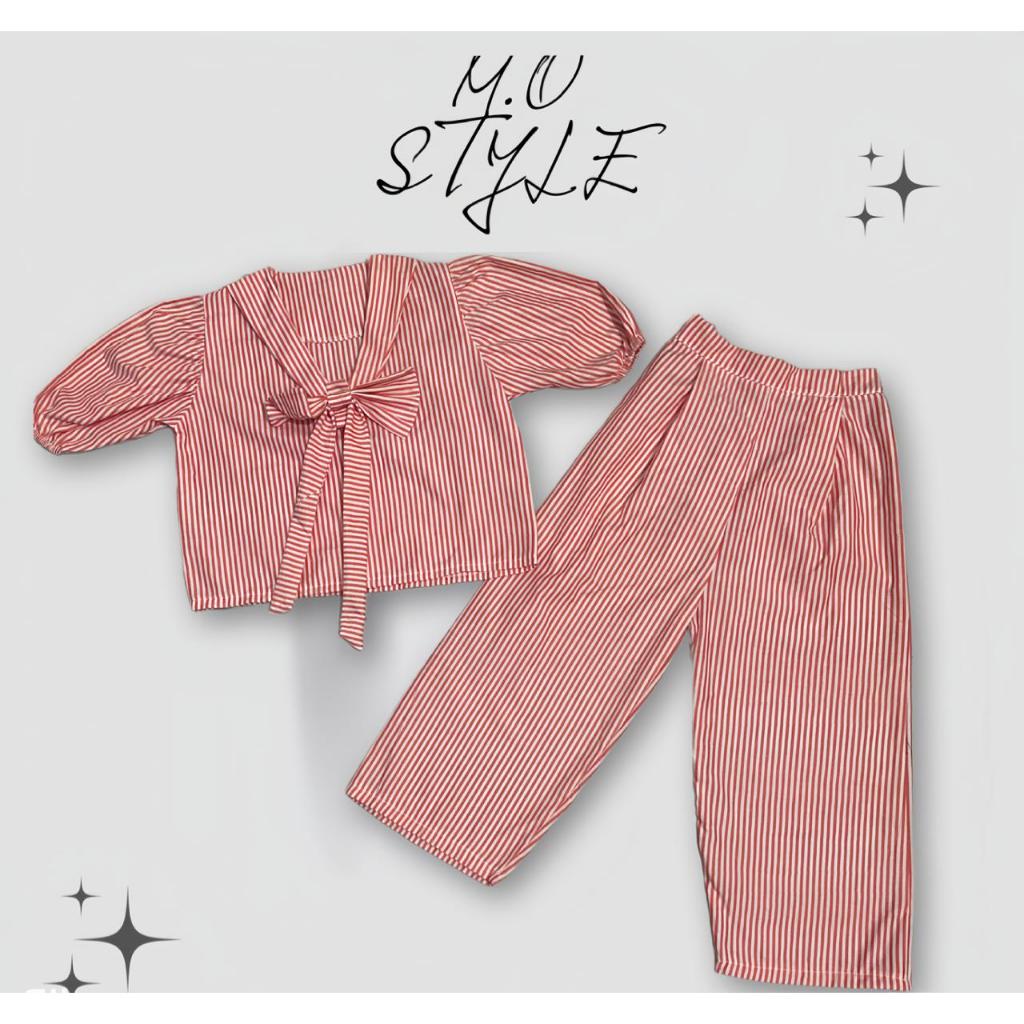 Baju Lebaran Anak Perempuan 2026 Stelan Tanggung 8-9Thn Satuset Bju Anak Lbaran Tunik Pakaian Ngaji 