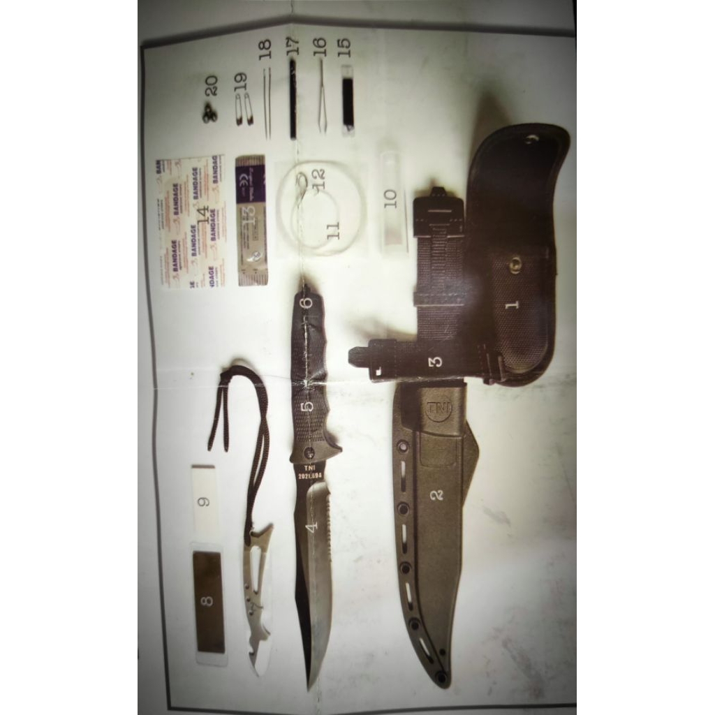 Perlengkapan survival lapangan aitor jatah tni