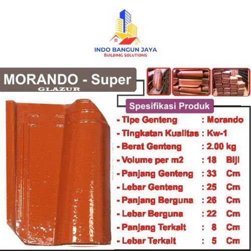 genteng marando glazur jatiwangi super kualitas tinggi murah anti rembes anti lumut