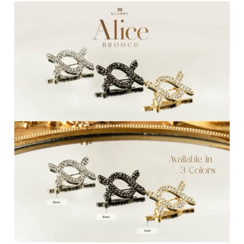 SALE - Wearing Klamby Alice Brooch (Brand New with Box)