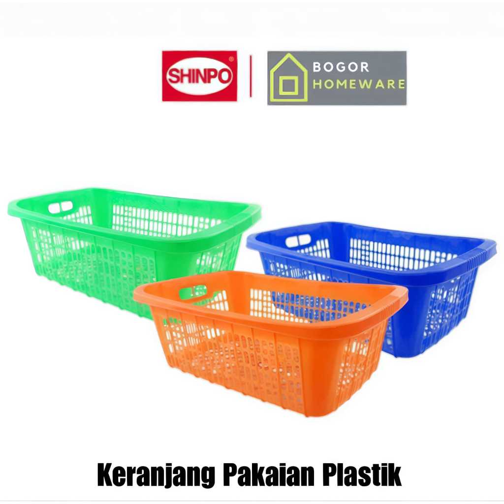 SHINPO SIP-427 Keranjang Baju Kotor Plastik Shinpo 427L Grady Keranjang Pakaian Baju Laundry Kotor B