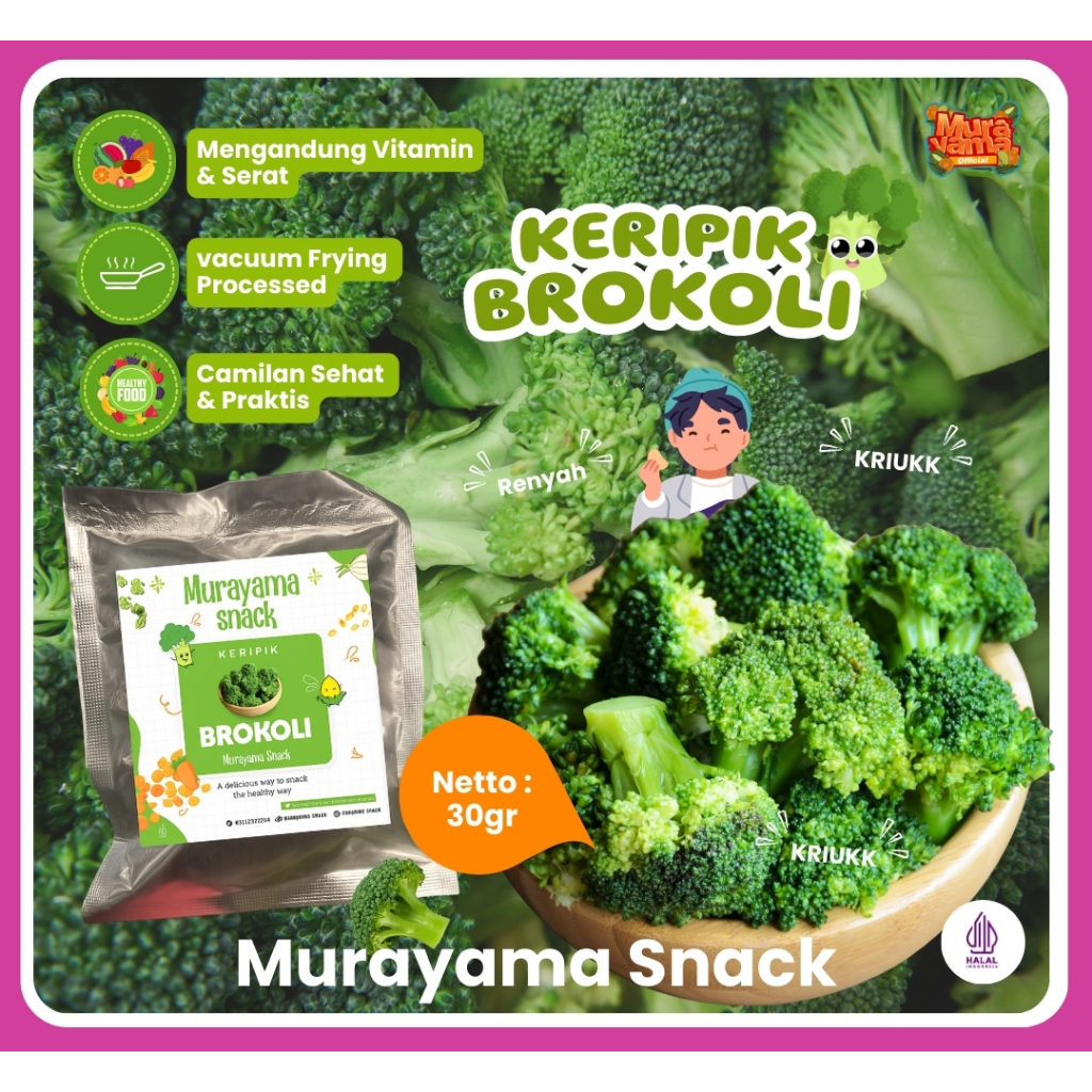 KERIPIK BROKOLI 30GR MURAYAMA SNACK