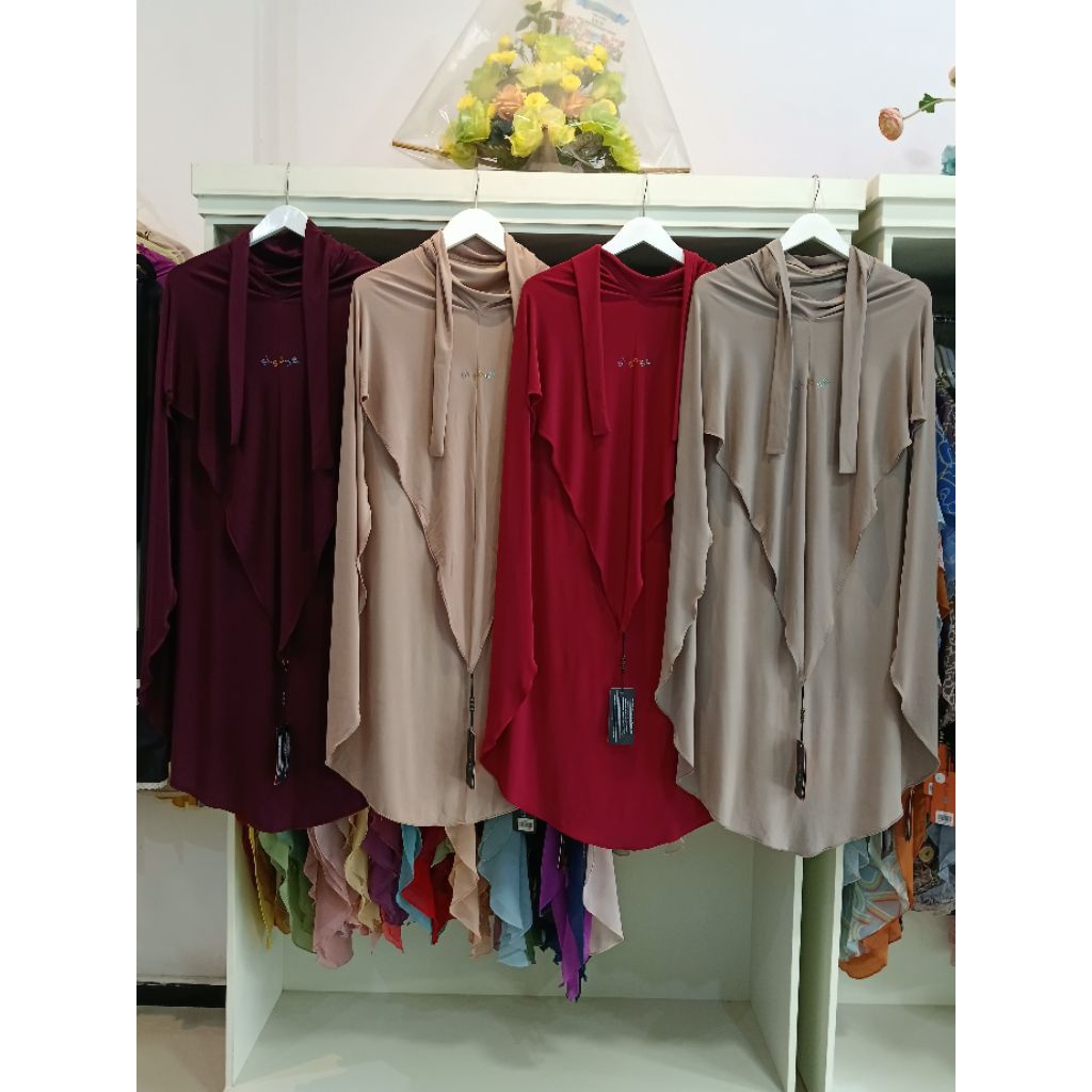 fk long ramita grey sand dan fk rafika burgundy