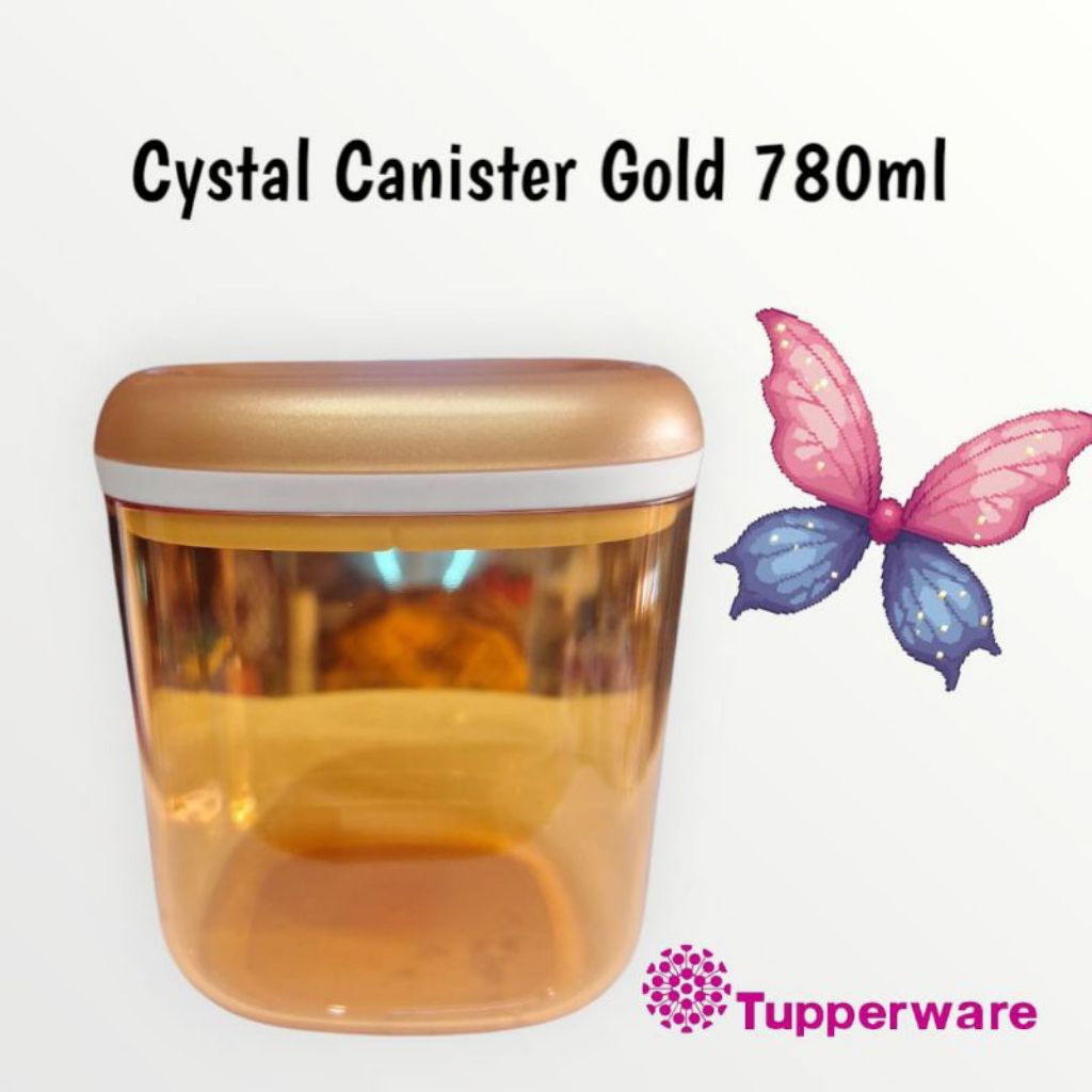 Crystal canister 780ml Tupperware