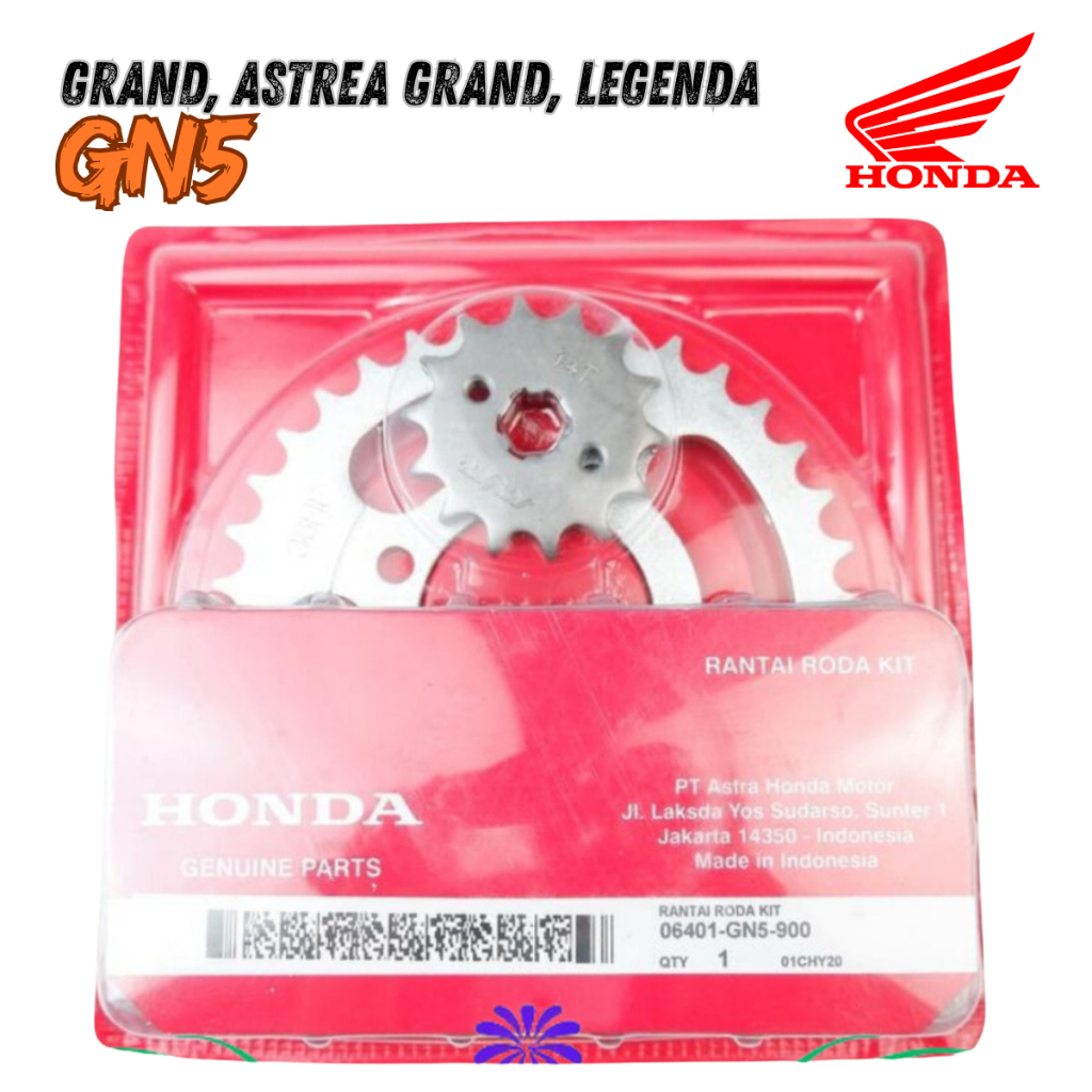 gear set astrea grand - gir motor astrea grand GN5 06401-GN5-900 Sparepart motor