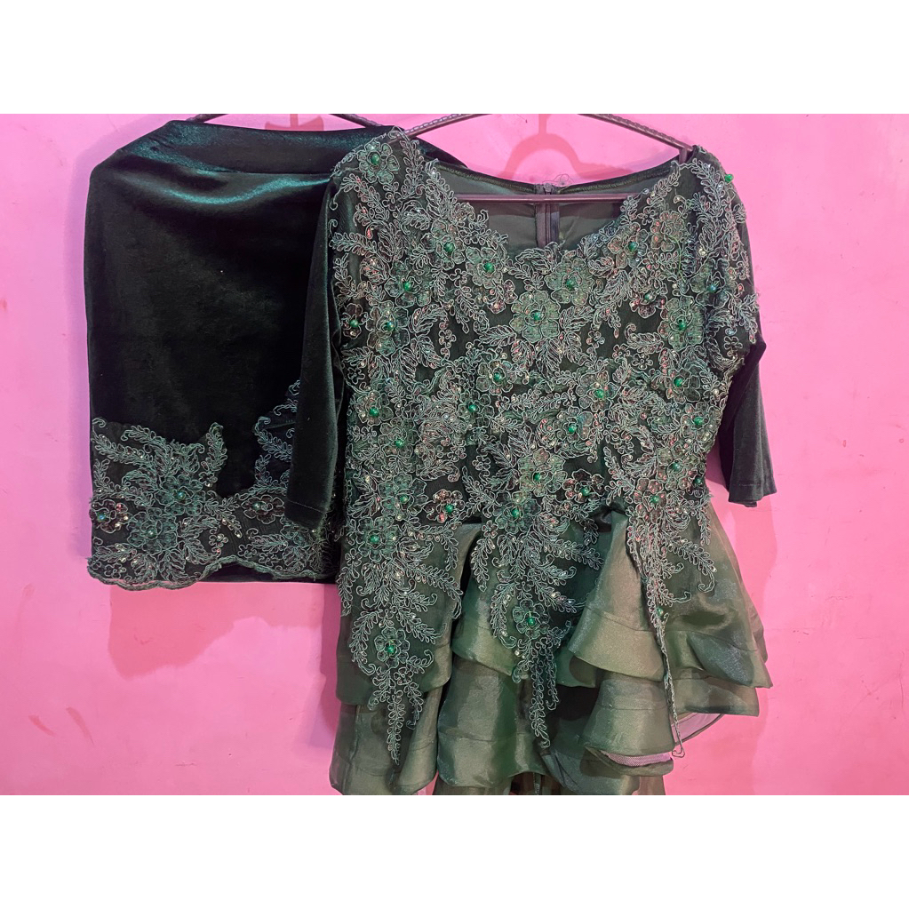 kebaya modern set+rok pendek