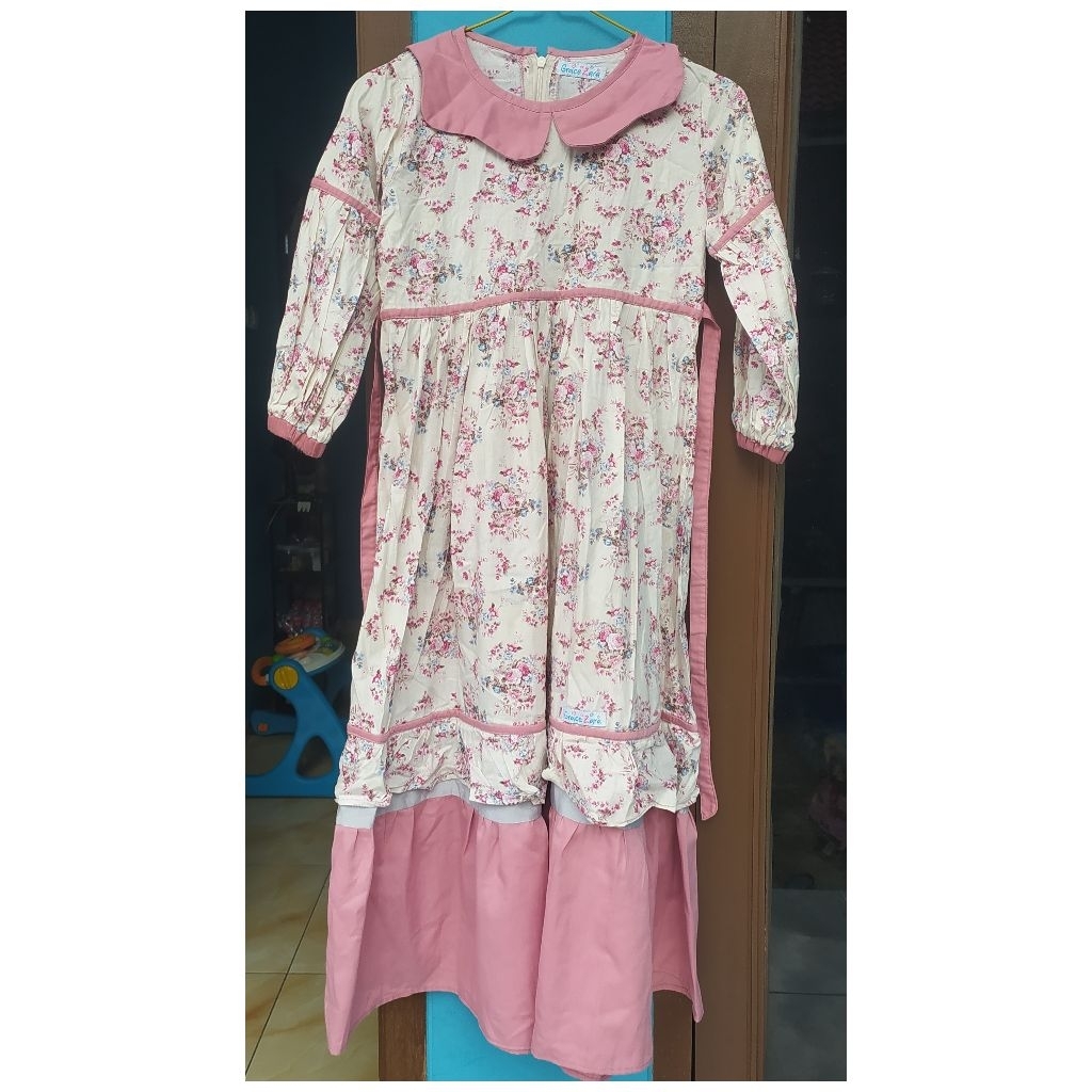 Preloved Grace Zara Gamis Kondangan Remaja Long Dress Raya Lebaran