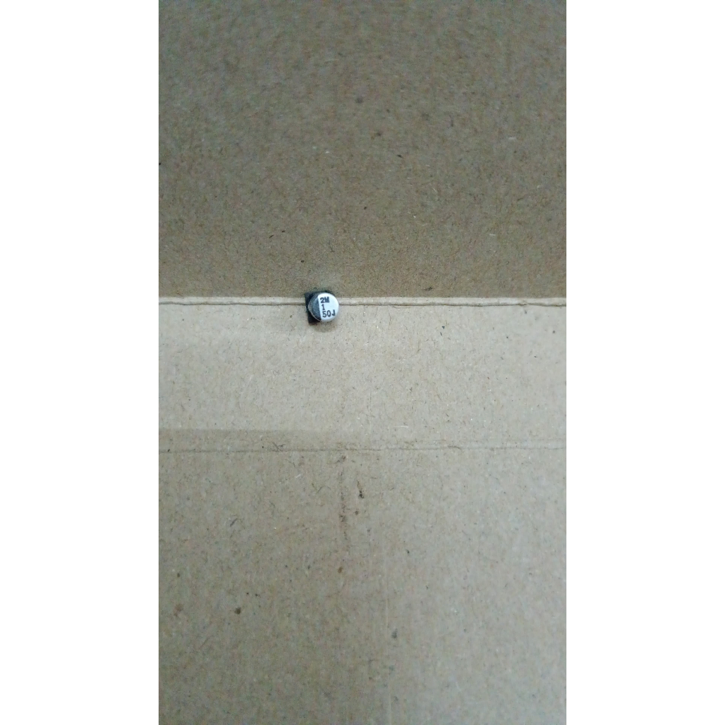 6327 kapasitor elco smd tempel 1uf 1 uf 1mf mf 50v 50volt 50 volt