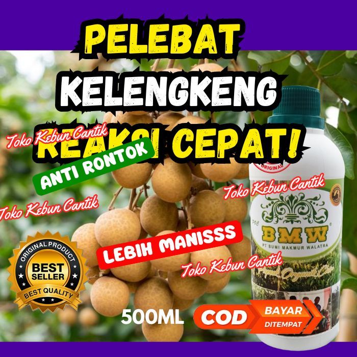 Pupuk Organik Cair POC BMW 500ml Perangsang Bunga dan Buah Kelengkeng Bunga Tidak Rontok Buah Lebat 