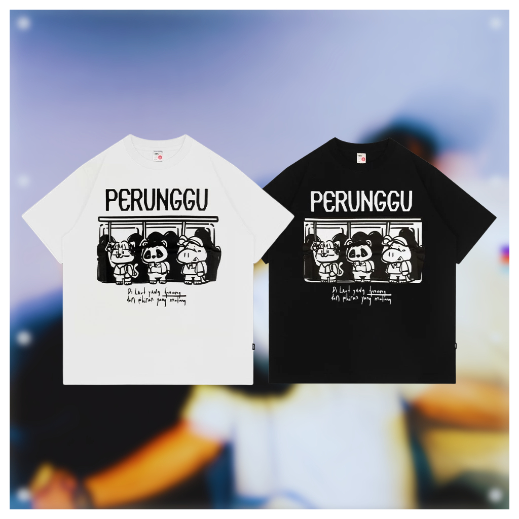 CRSL x PERUNGGU I Collab Merch Band I Tees Hitam | Tees White I Unisex