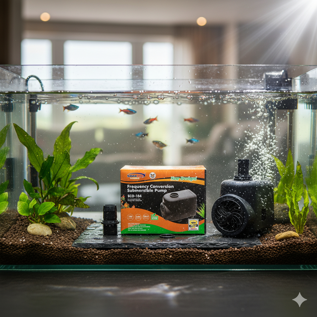 Power Head Pompa Celup Aquarium Sakkai Eco 104 Low Watt - Mesin Air Terjun Kolam Ikan 2000L/H