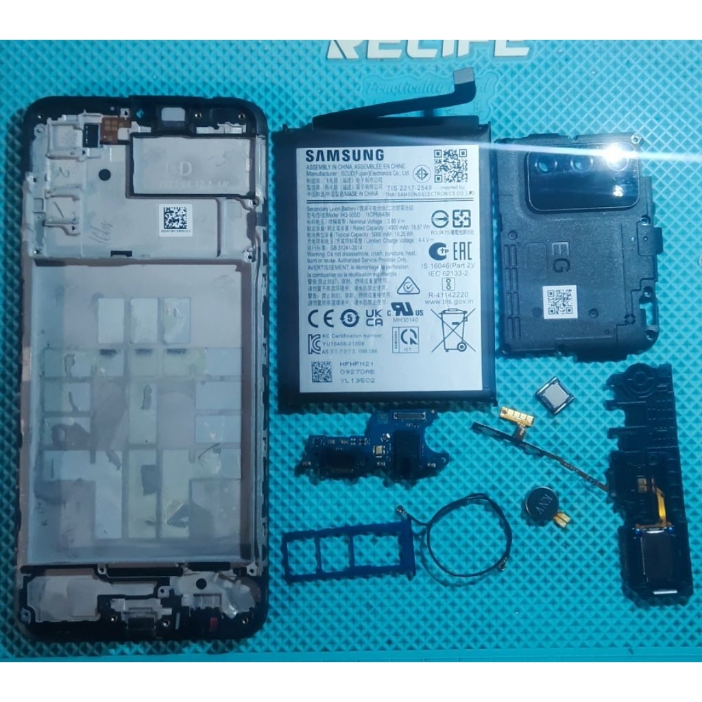 FX PCB CAS SPEAKER ANTENA SAMSUNG A03S ORI COPOTAN SECOND
