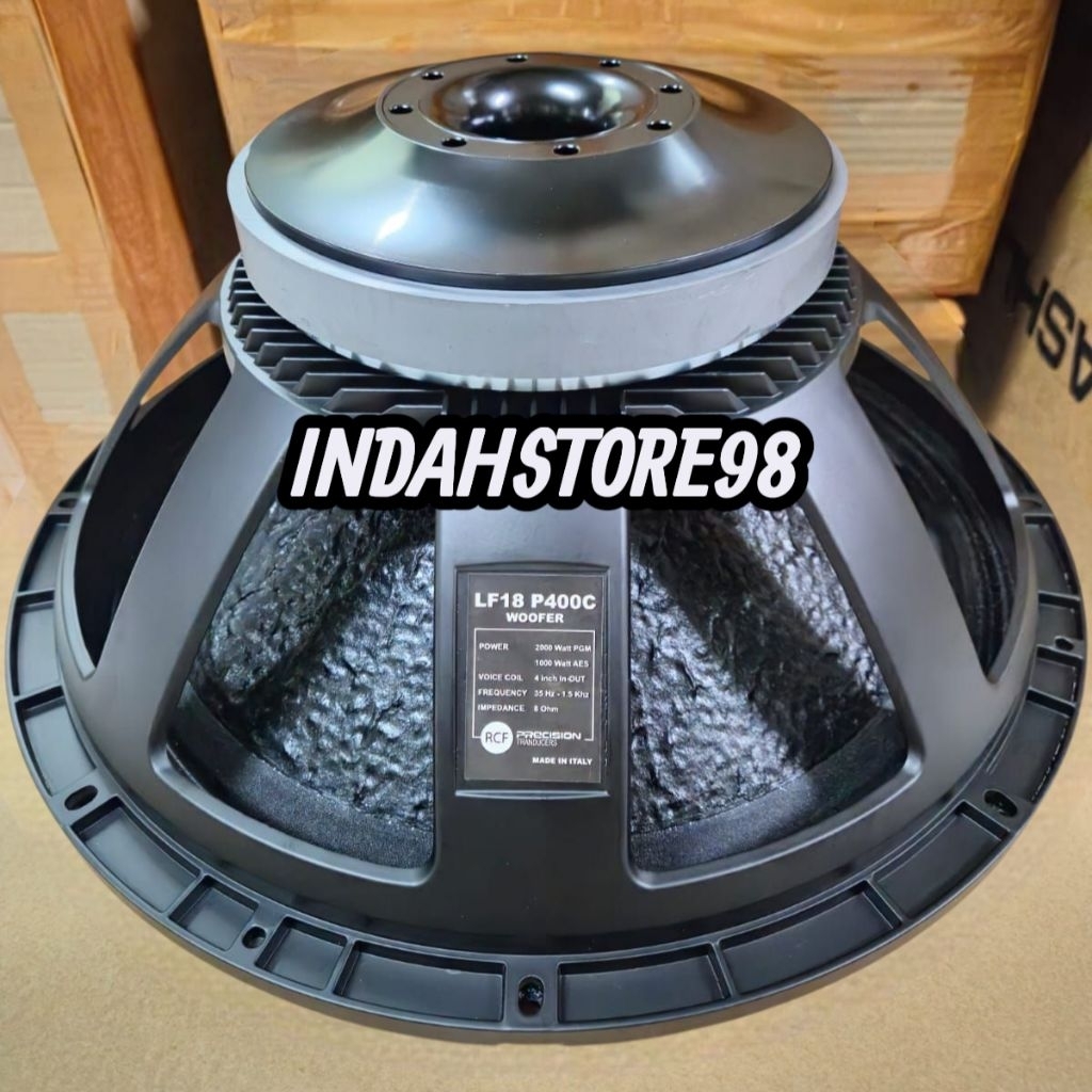 Speaker Komponen 18 inch RCF LF18P400 Hitam Kulit Jeruk Speaker Sub 18 inc RCF LF 18P400