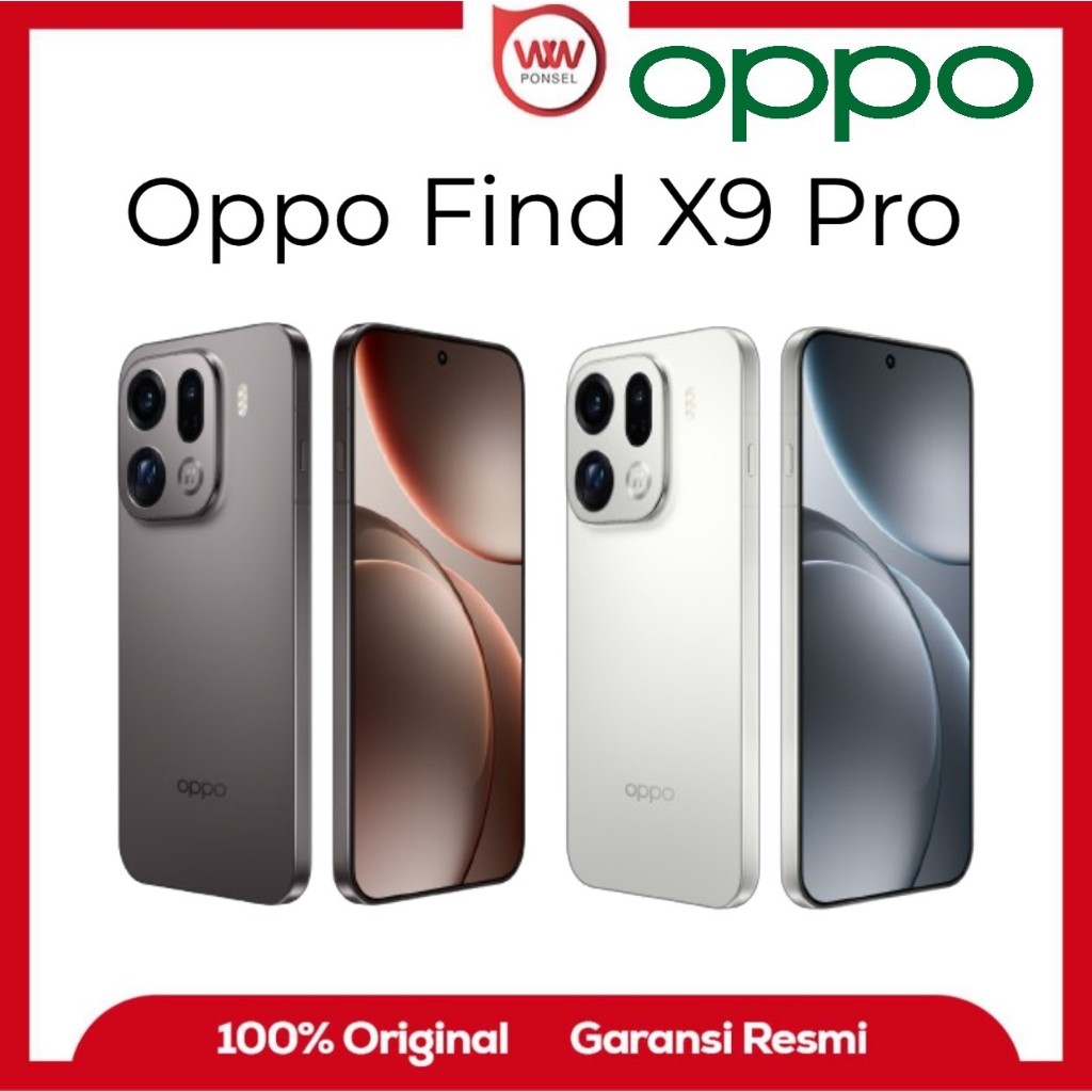 Hp Oppo Find X9 Pro Ram 16GB Internal 512GB Garansi Resmi