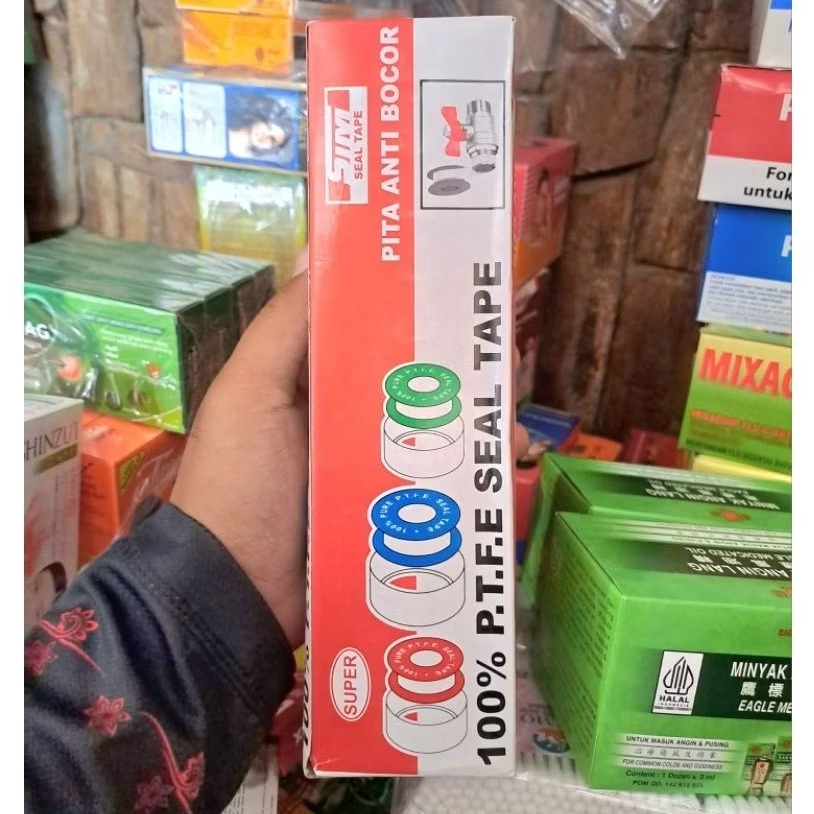 seal tape Pipa paralon,12 roll solasi paralon anti bocor,pita paralon