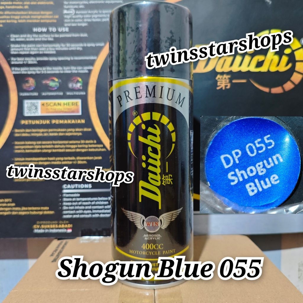 Pilok Pylox Pilox Cat Daiichi Daichi Shogun Blue 055 Biru Tua Metalik Glossy Mengkilap 400Cc Daici
