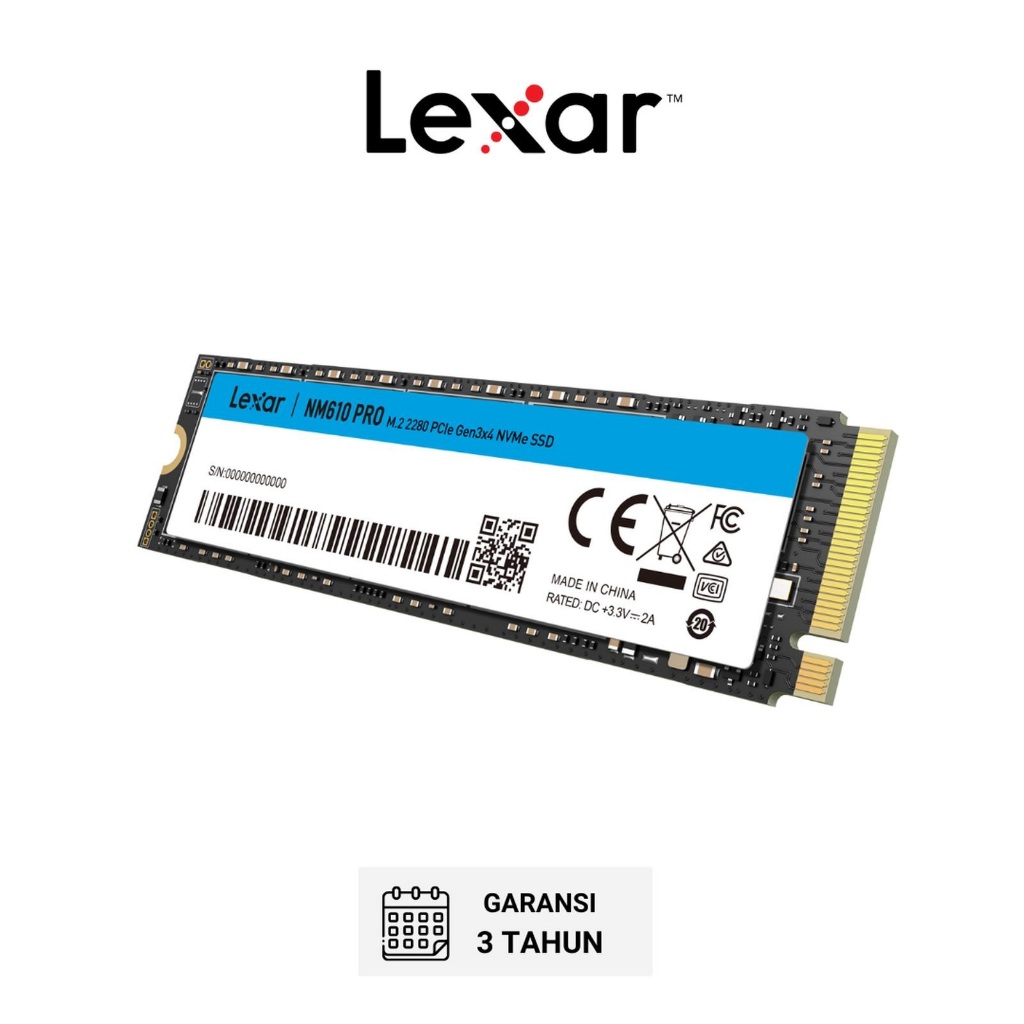 Lexar NM610 Pro SSD 1TB / 2TB M.2 NVMe 2280 PCIe Gen3x4