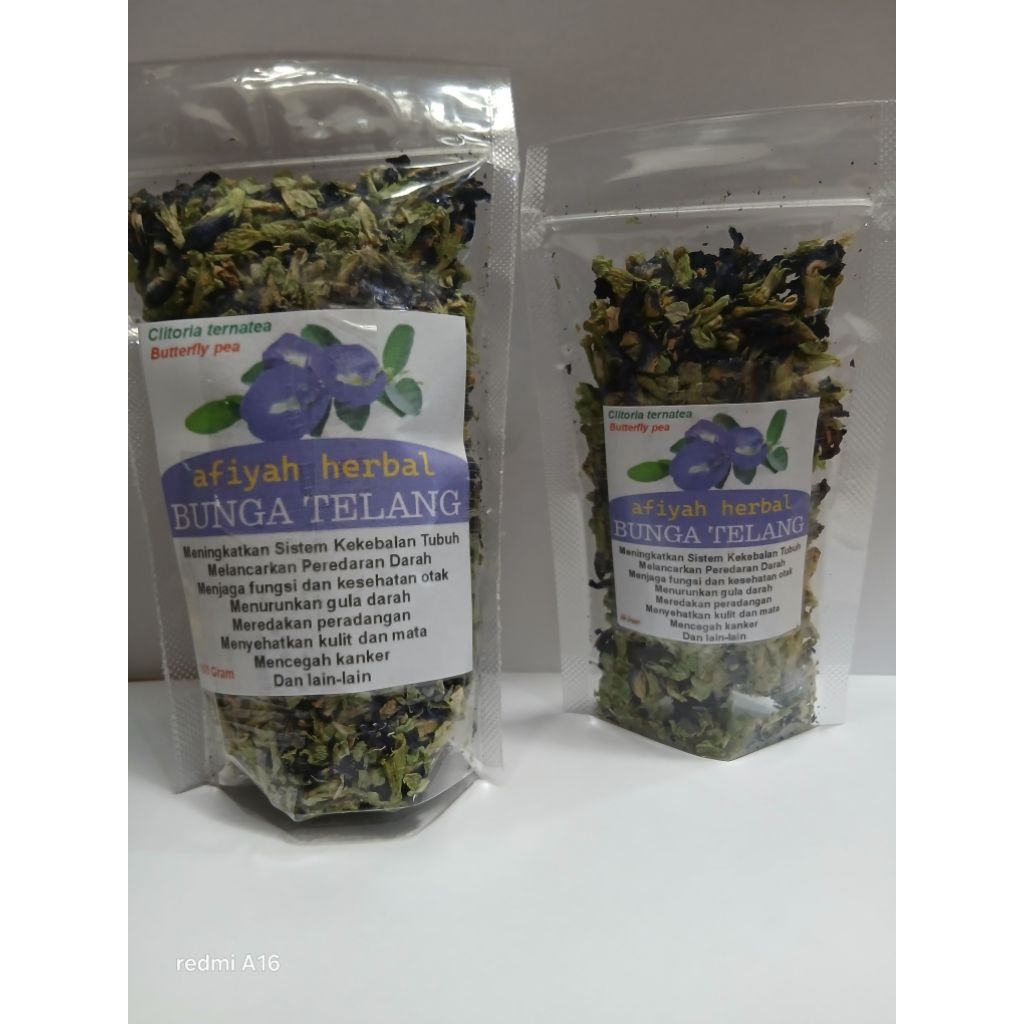 Bunga Telang 100Gram Teh Telang Bunga Telang Kering